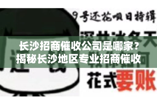 长沙招商催收公司是哪家？揭秘长沙地区专业招商催收机构