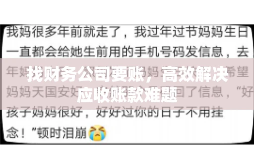 找财务公司要账，高效解决应收账款难题