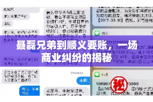 聂磊兄弟到顺义要账，一场商业纠纷的揭秘
